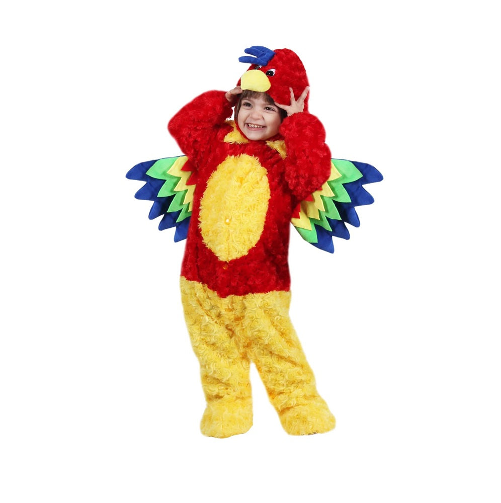 Costume Pappagallo Peluche Tg 19/24mesi a 25/36mesi