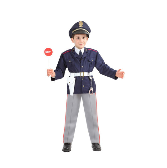 Costume Poliziotto Polizia Bambino Tg 3/4anni e 4/5anni