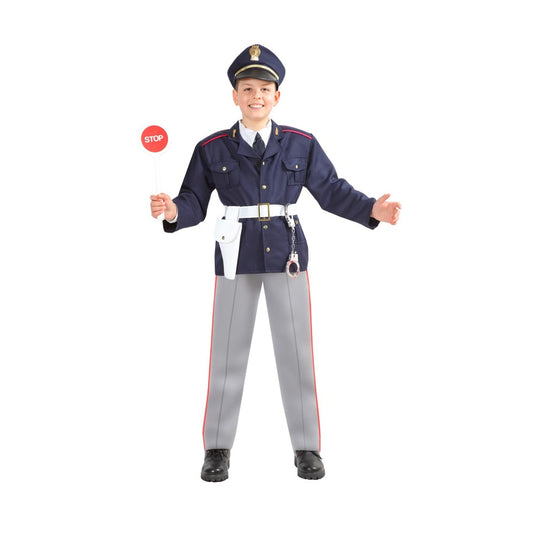 Costume Poliziotto Polizia Bambino Tg 5/6anni e 12/13anni
