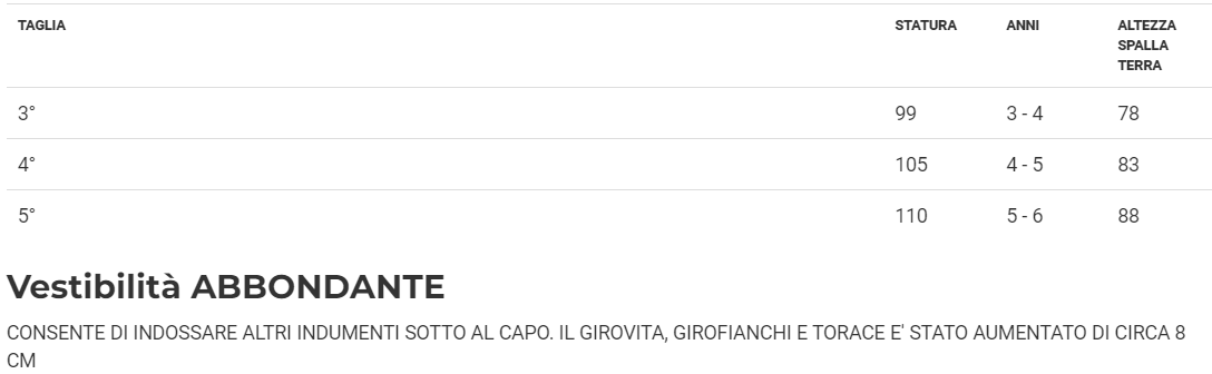 Costume Riccio Tg 3/4anni a 5/6anni