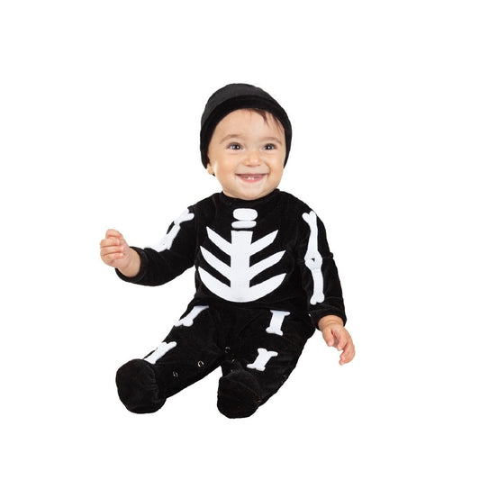 Costume Scheletro Femmina e Maschio Tg 0/3mesi a 10/12 mesi