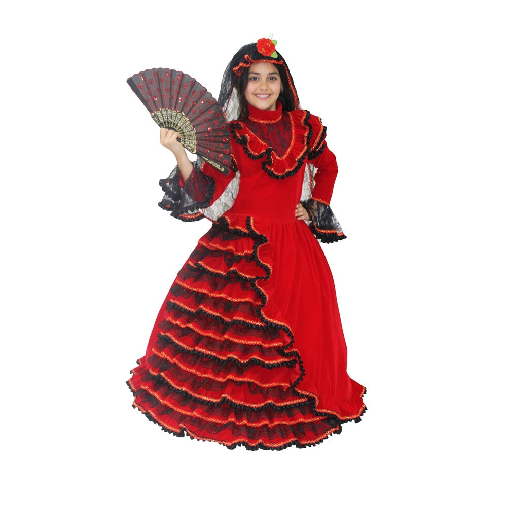 Costume Spagnola Tg 5/6anni a 10/11anni