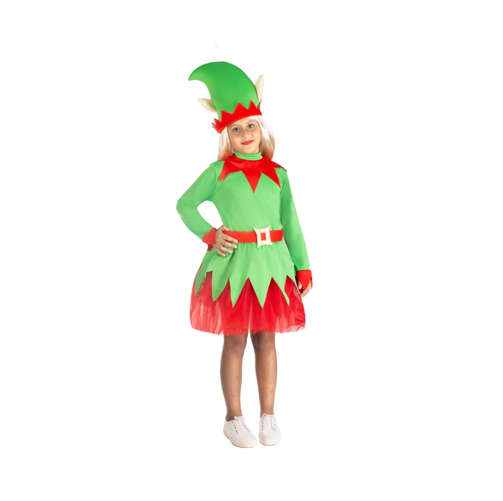 Elfetta di Babbo Natale da 7/8anni a 15/16anni