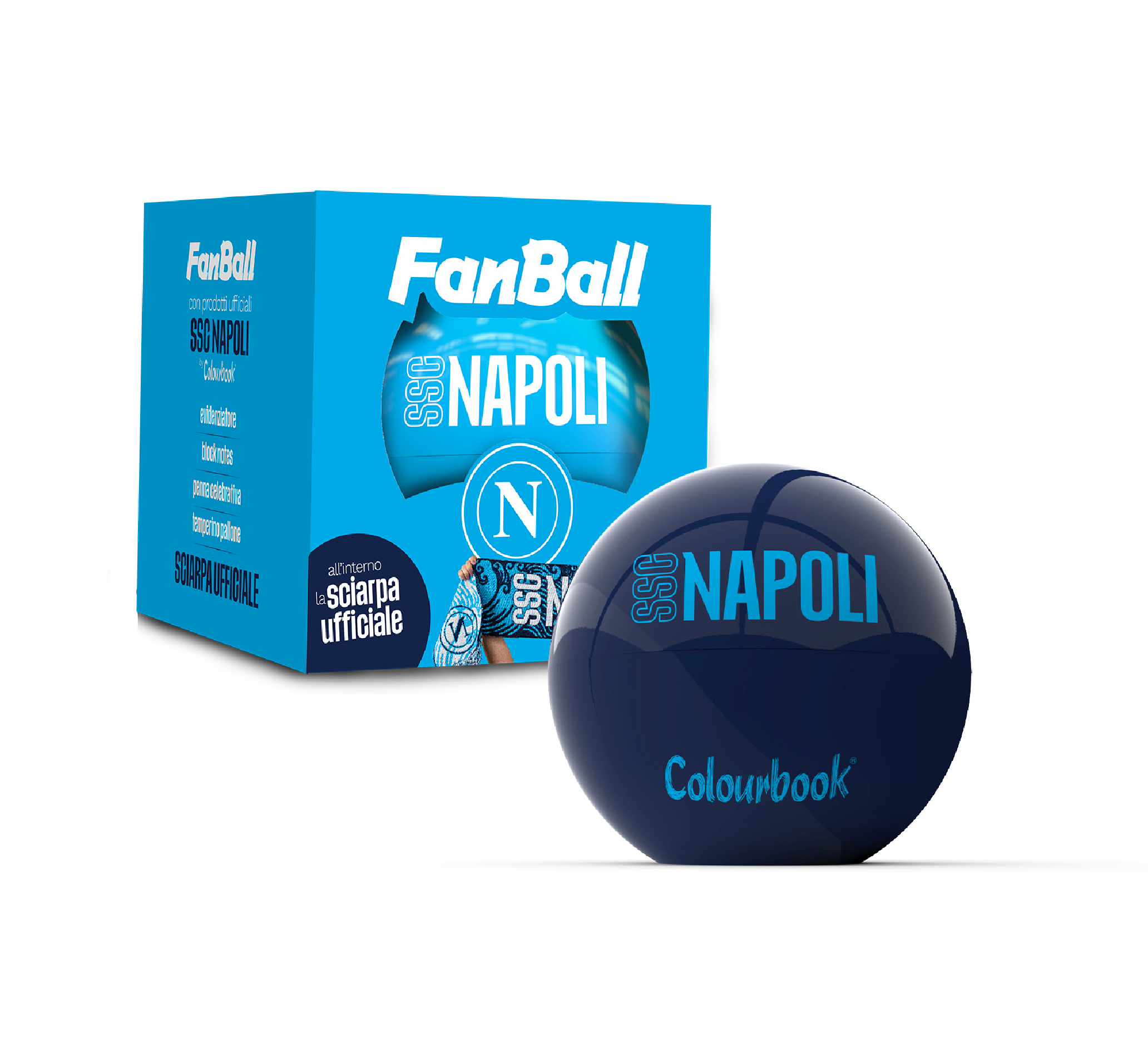 Colourbook Fanball SSC Napoli - Box Regalo con Sorprese per i Tifosi ...