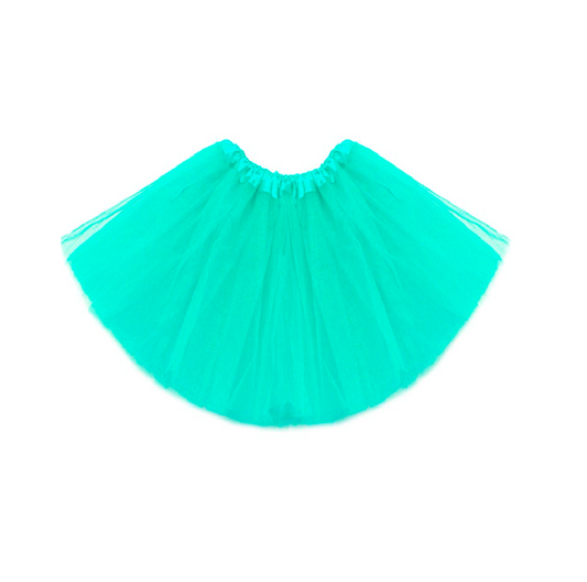 Gonna Tulle Verde Acqua Bambina