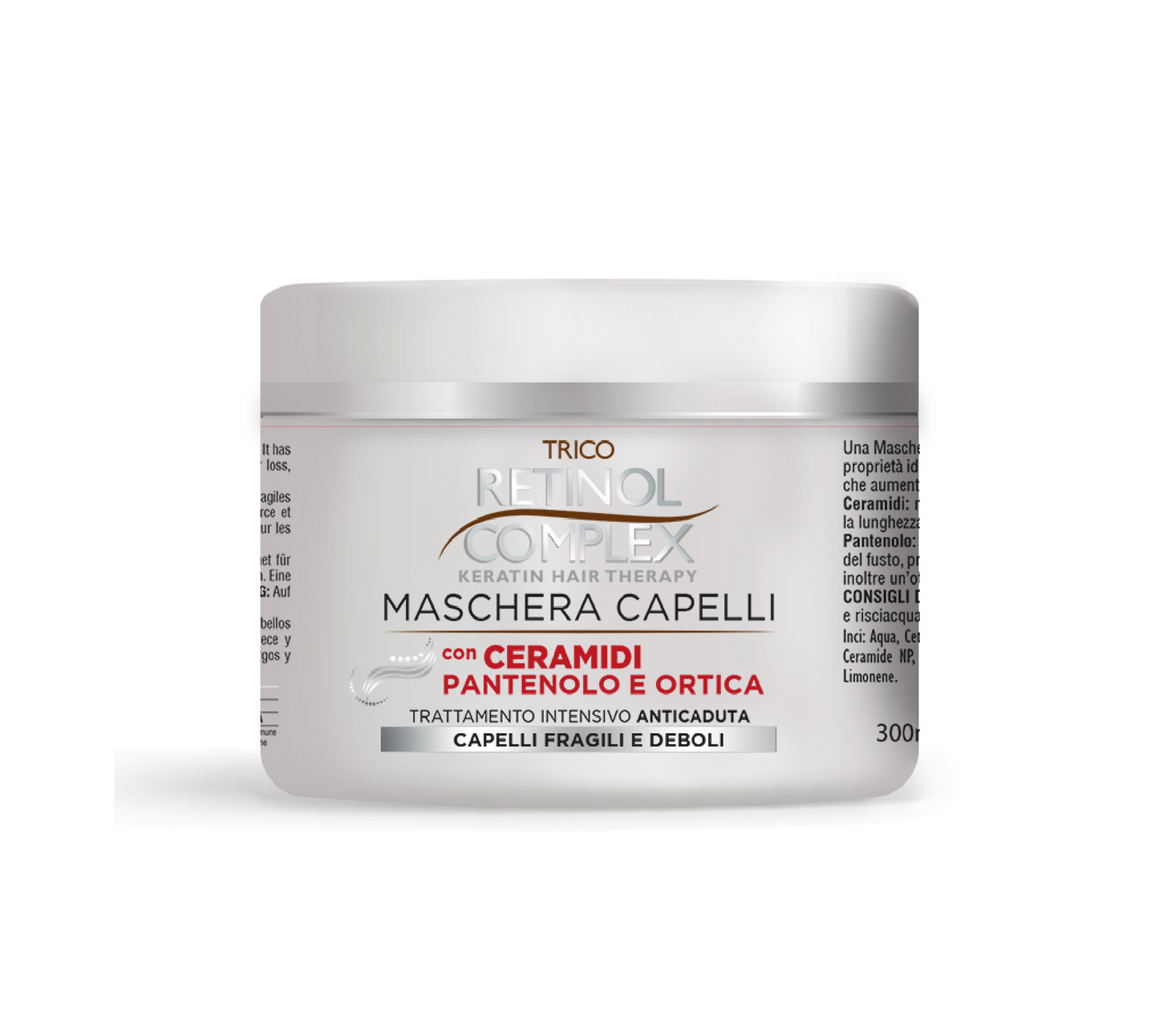 Maschera Anticaduta con Ceramidi Pantenolo e Ortica