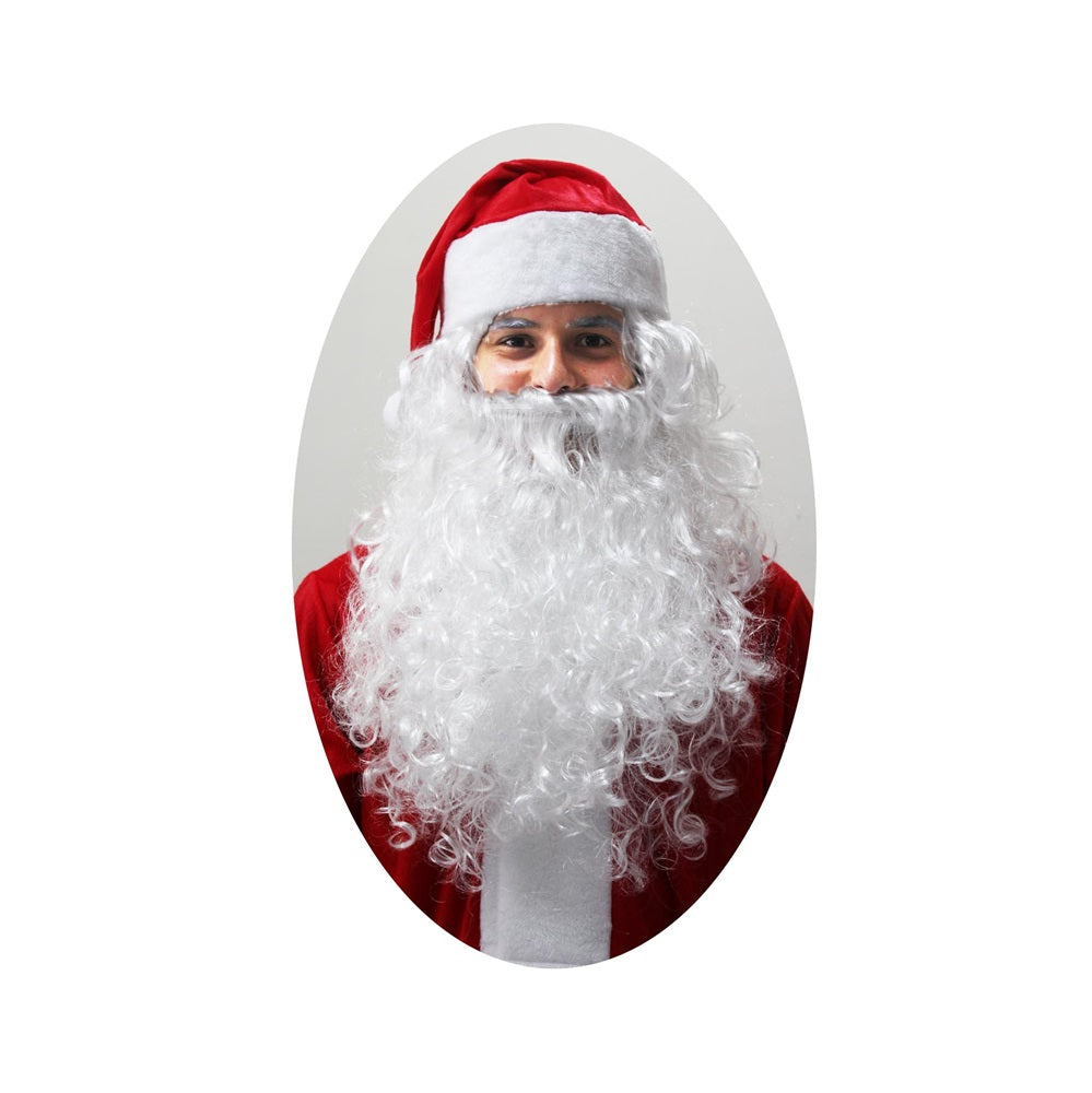 Parrucca e Barba Babbo Natale Lusso