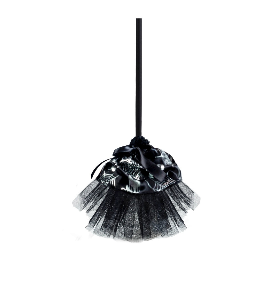 Scopa Strega in Tulle Argento