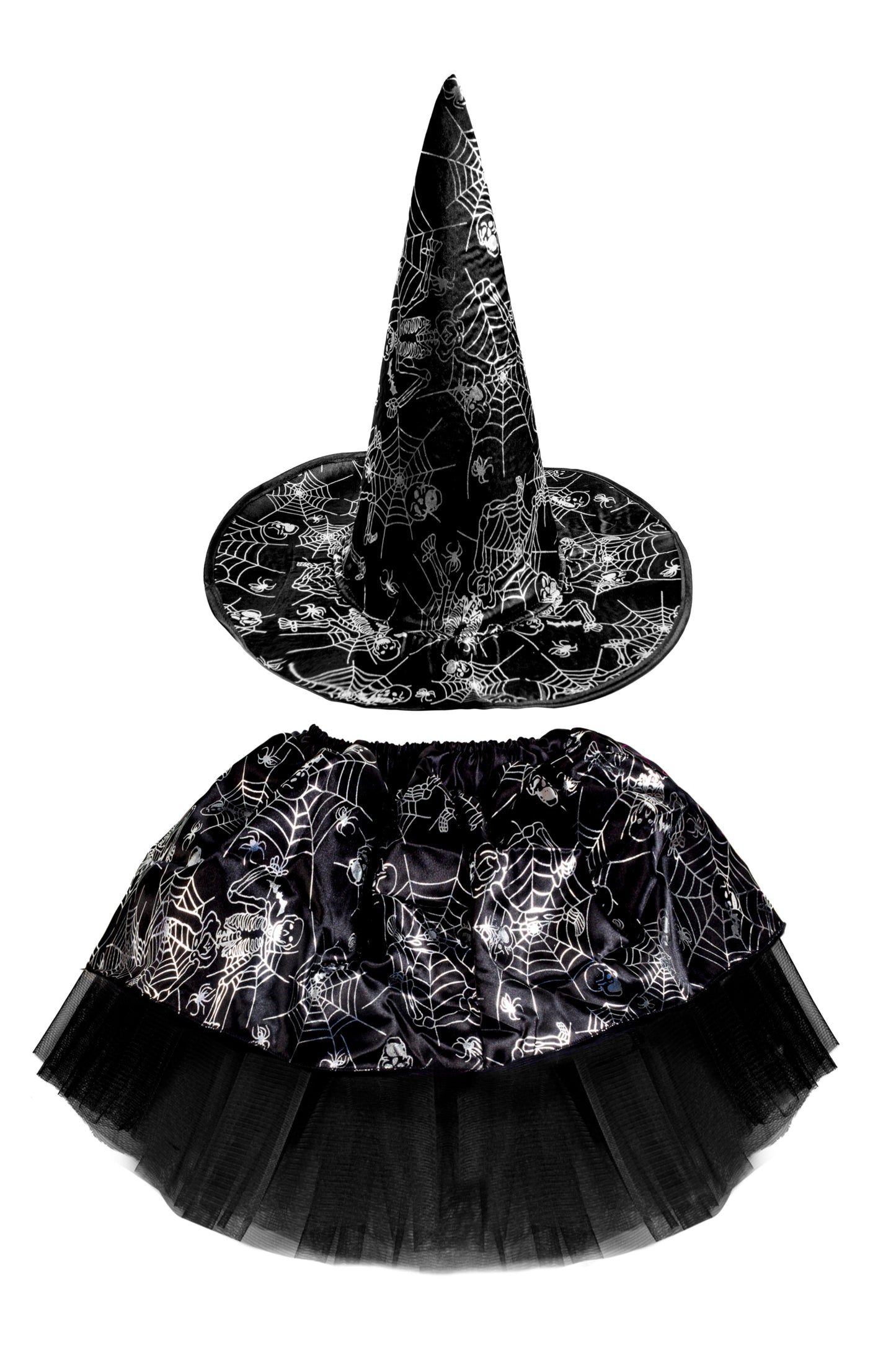 Set gonna e cappello strega bambina Taglia unica