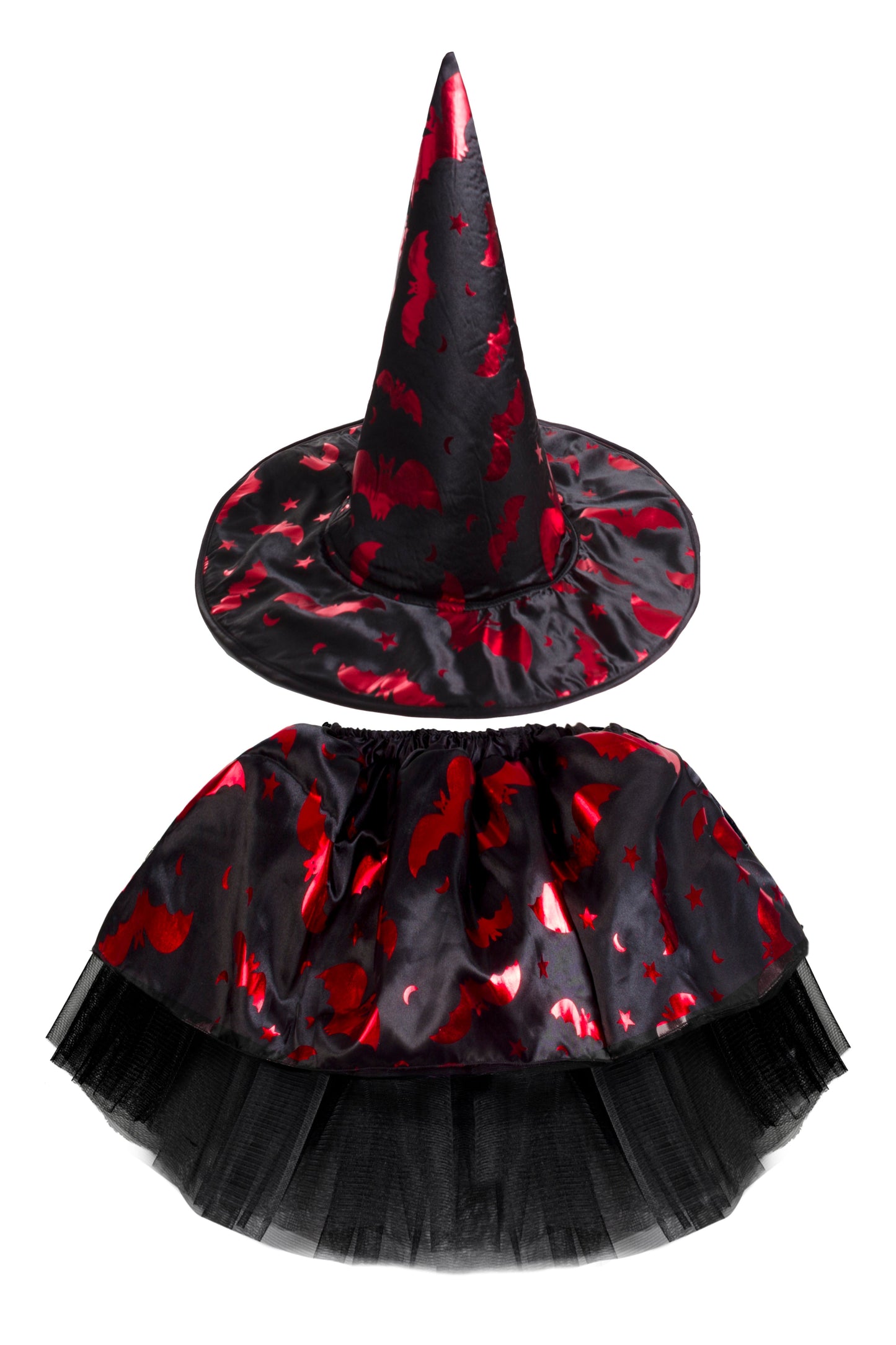 Set gonna e cappello strega bambina Taglia unica