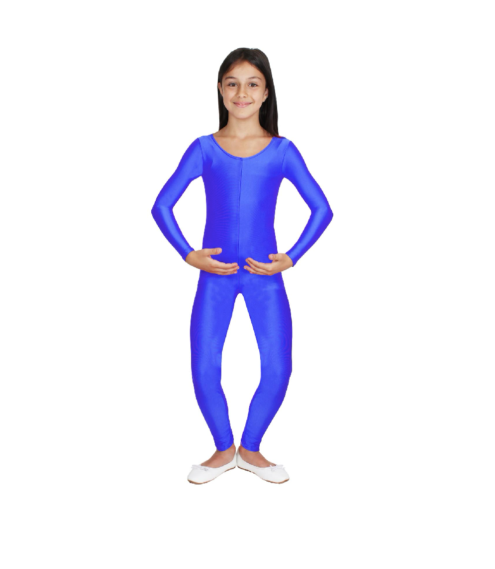 Tuta in Lycra Blu Bambina