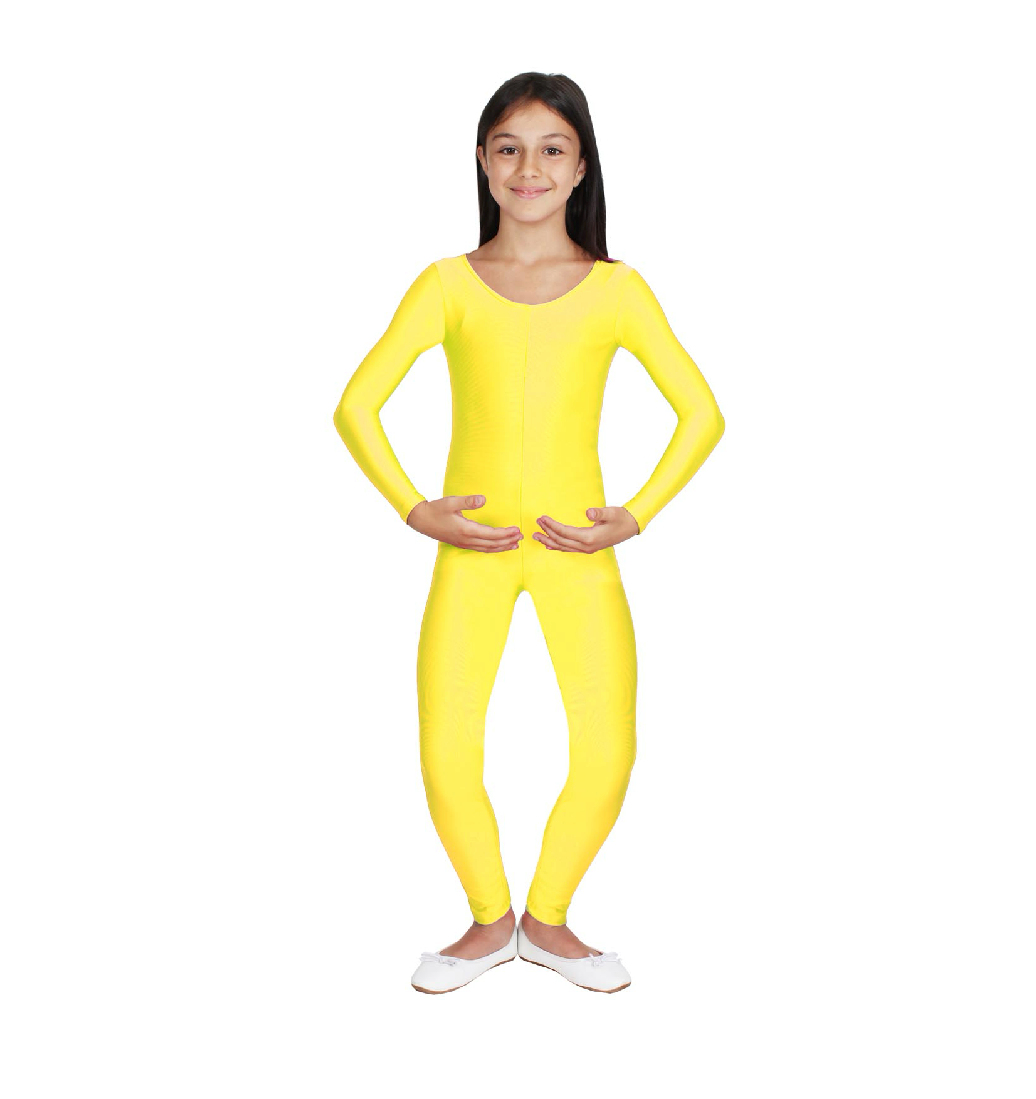 Tuta in Lycra Gialla Bambina