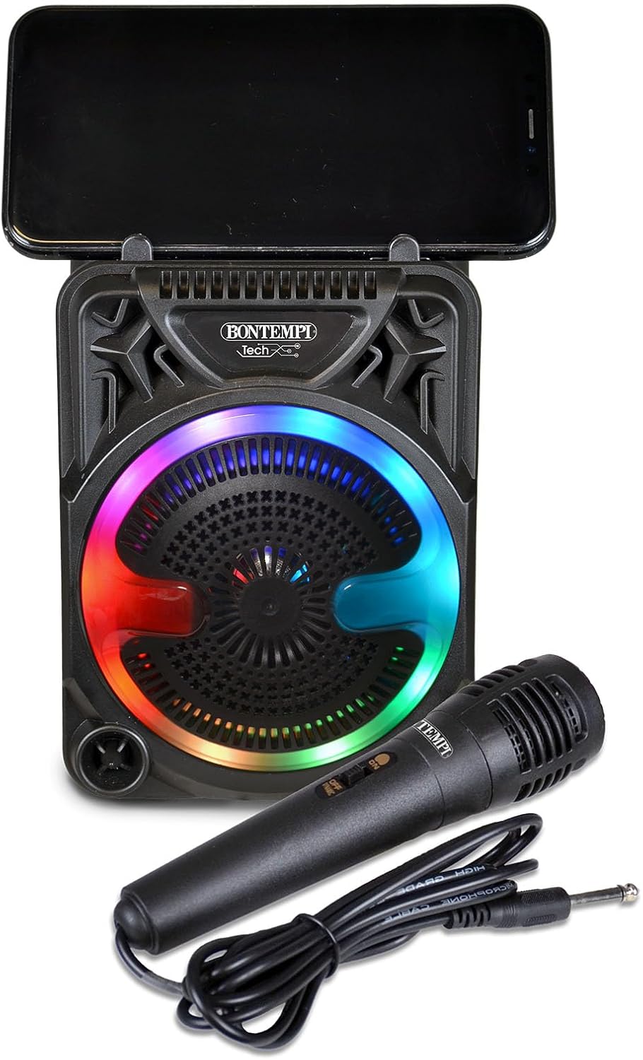 Wireless Speaker Con Microfono e Luci Rgb 491000 Cassa speaker