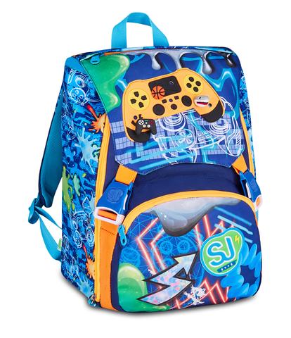 Zaino Sdoppiabile Big SJ Gang Joyful Pins Boy - Zaino Scuola Espandibile Pins