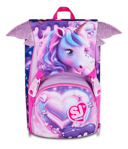 Zaino Sdoppiabile Big SJ Gang Pixie Unicorn - Zaino Scuola Espandibile Unicorno