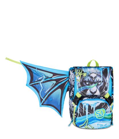 Zaino Sdoppiabile Big SJ Gang Glace Panther Boy - Zaino Scuola Espandibile Pantera