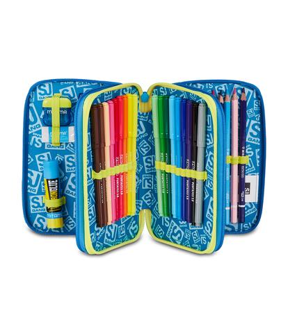 Astuccio 3 Zip S3D SJ Gang Space Ride - Astuccio Scuola Completo Spazio 3D