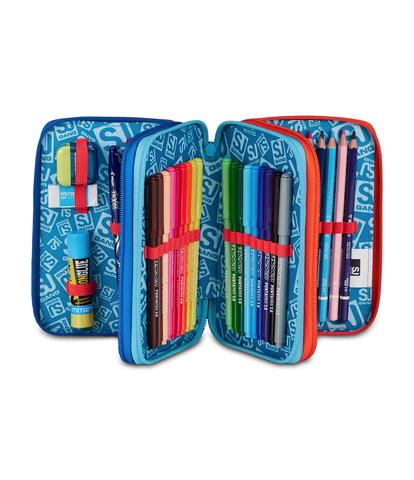 Astuccio 3 Zip SJ Gang Speed Animal Boy - Astuccio Scuola Completo
