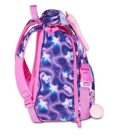 Zaino Sdoppiabile Big SJ Gang Fluffy Pink Girl - Zaino Scuola Espandibile Morbido