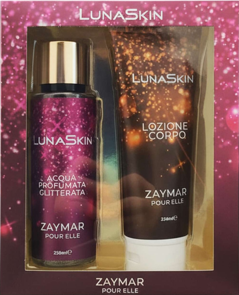 Kit Abbronzatura Glow Estate – Acqua Bronze Menta Glaciale, Doccia Doposole, Acqua Profumata e Crema Glitter