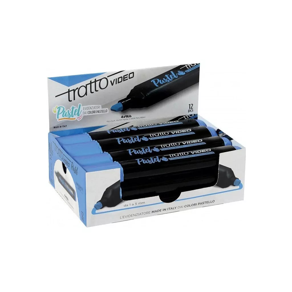 Evidenziatore Pastel Azzurro Mirtillo – Colore Intenso e Scrittura Fluida