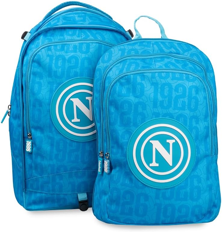 Zaino Trolley SSC Napoli  2027 Ruote e Spallacci con Mini Palla Omaggio 4in1