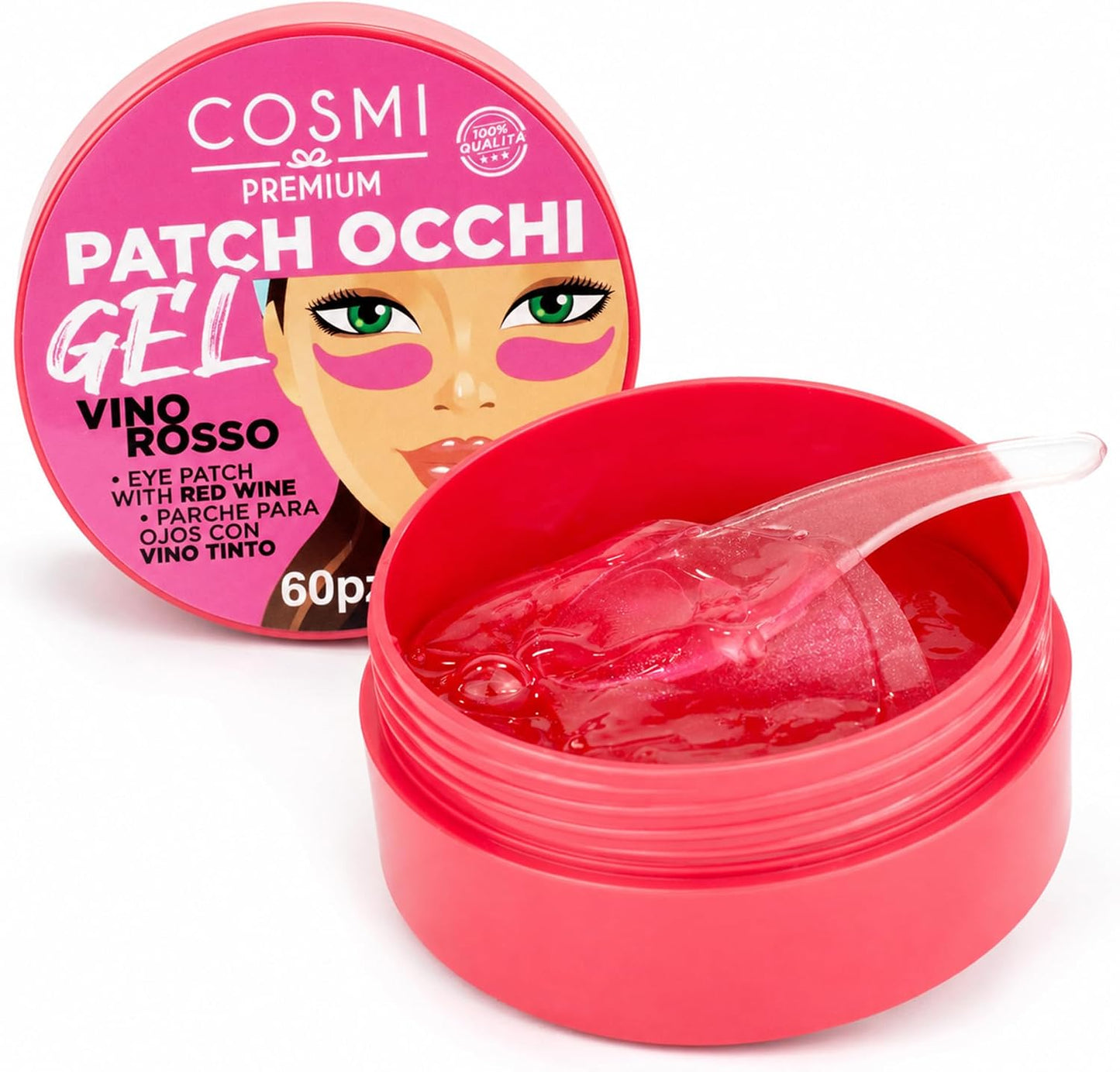 Patch Occhi Cosmi Hydrogel 60 Pezzi | Oro Rassodante o Vino Rosso