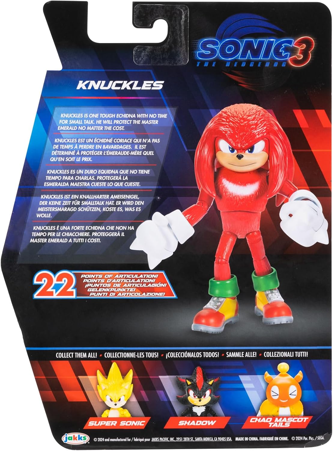 Sonic Personaggio Artcolato Knuckles