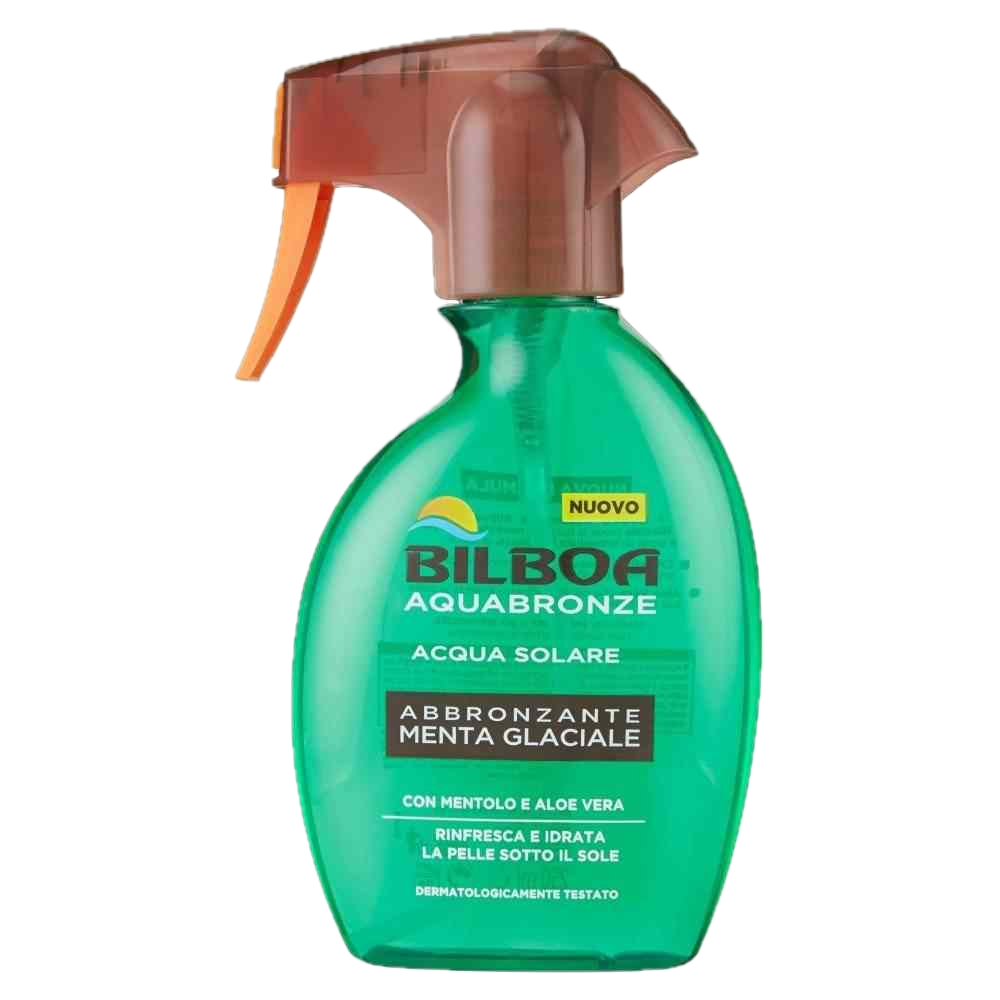 Kit Abbronzatura Glow Estate – Acqua Bronze Menta Glaciale, Doccia Doposole, Acqua Profumata e Crema Glitter