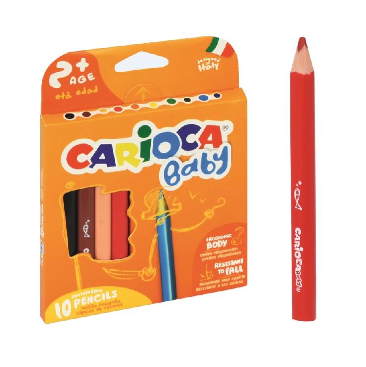 10 Pastelli 2+ Baby Pencil – Pastelli Ergonomici e Resistenti per Bambini