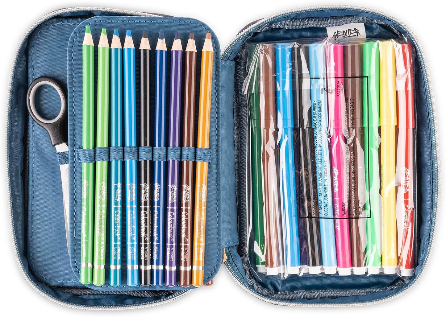 Astuccio Scuola Geolier 1 Zip - Set Completo 30+ Pezzi