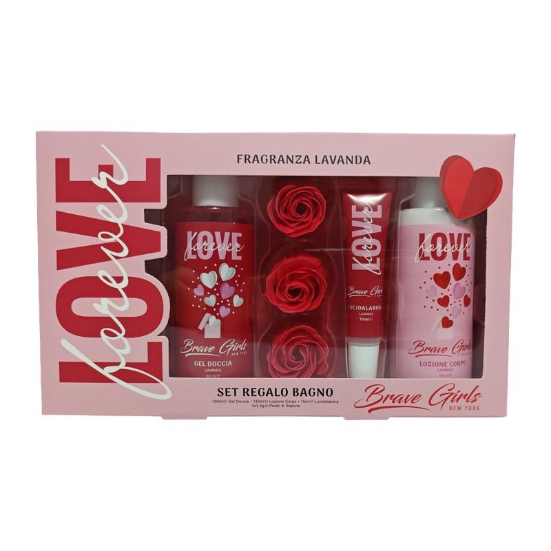 Cofanetto Brave Girls LOVE | Shower Gel, Body Lotion, Lipgloss e Sapone