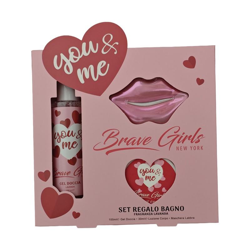 Cofanetto Brave Girls YOU&ME | Shower Gel, Body Lotion e Maschera Labbra