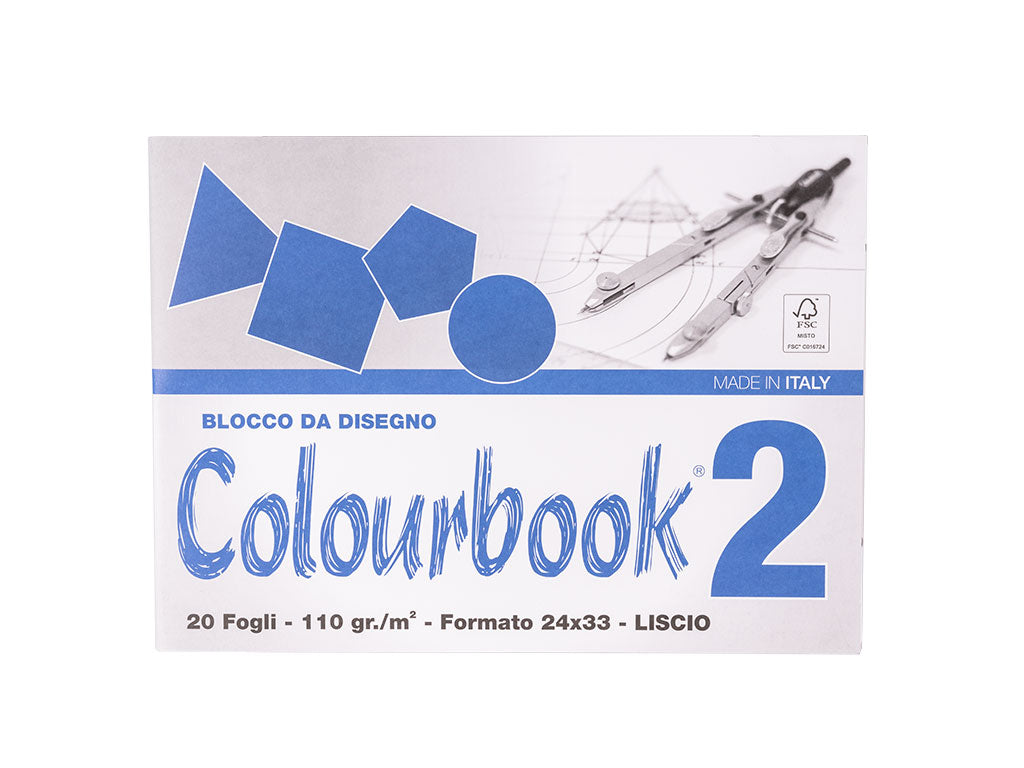 Blocco da Disegno C2 24x33 cm 110g – Riquadrato, Liscio e Ruvido