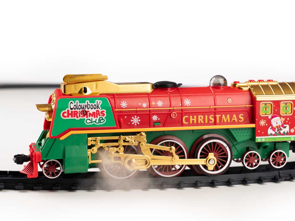 Trenino di Natale Colourbook Sotto l'Albero | Luci Suoni e Fumo Reale