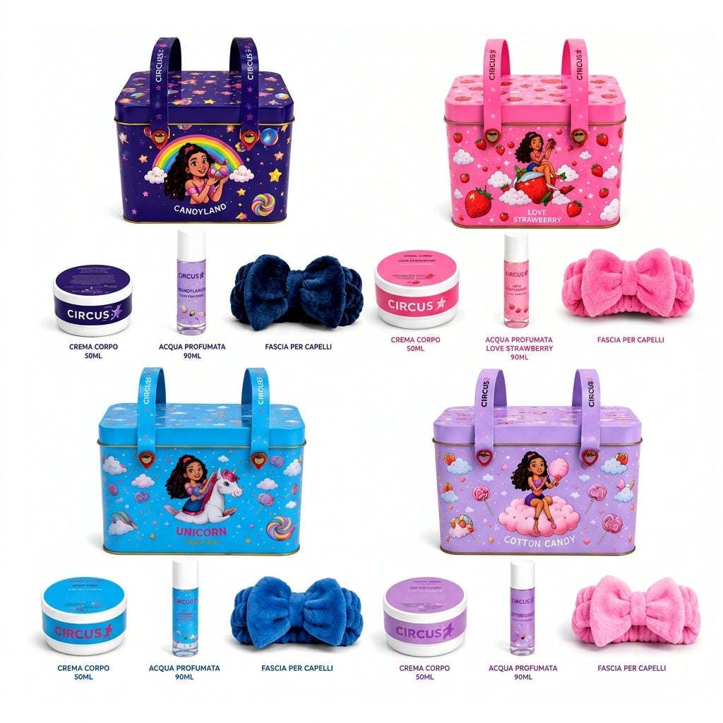 Set Regalo Beauty Candyland, Strawberry, Unicorn, Cotton Candy