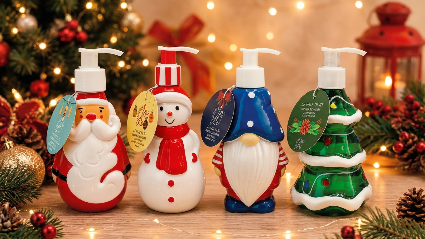 Bagnoschiuma Natalizio Flacone Decorativo 300ml | Idee Regalo Natale