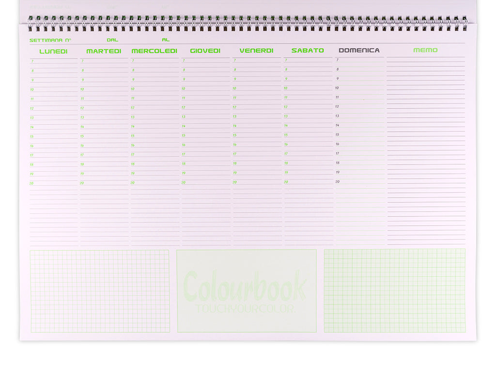 Planning Settimanale Fluo 34x24cm