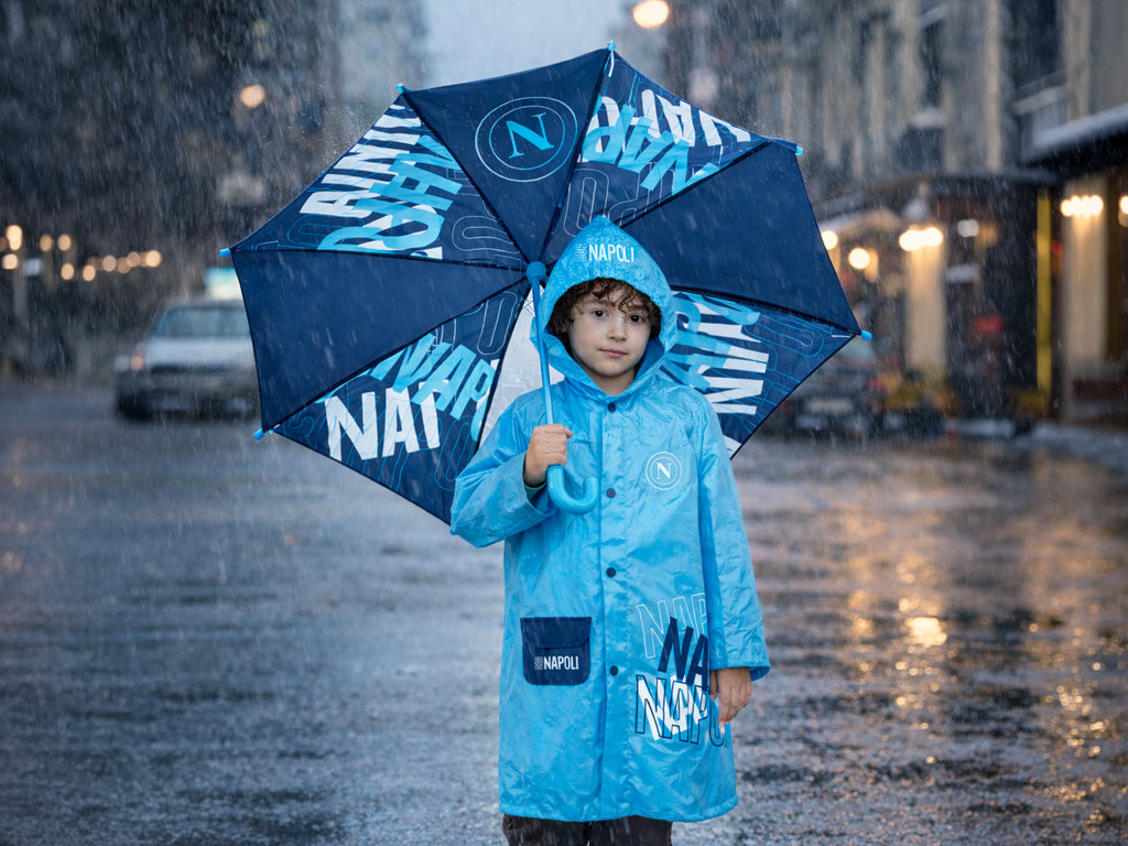 Poncho Antipioggia Bambini SSC Napoli - Leggero e Impermeabile 2027