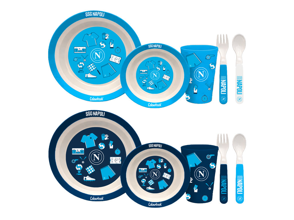 Set Pappa SSC Napoli 5 Pezzi - Piatti e Posate Bambini 2026
