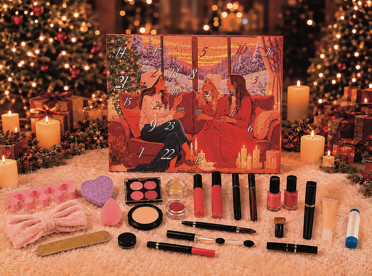Calendario dell'Avvento Make-Up Brave Girls 2026 | Make-Up e Accessori 24 Pezzi