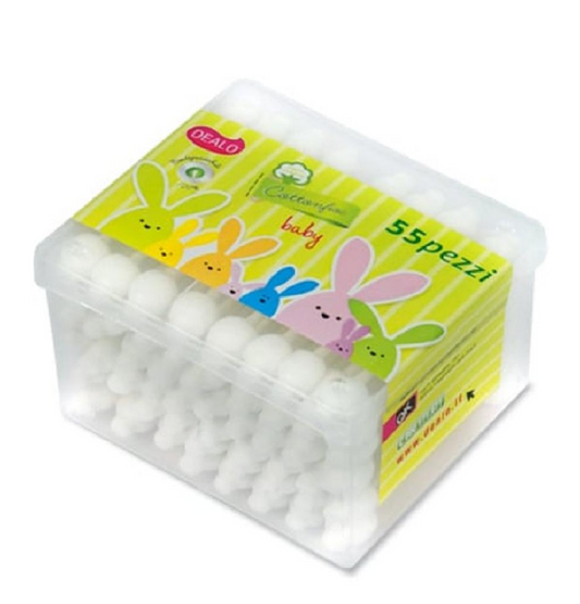 Cotton Fioc Baby 55 pz – Bastoncini Delicati per Neonati