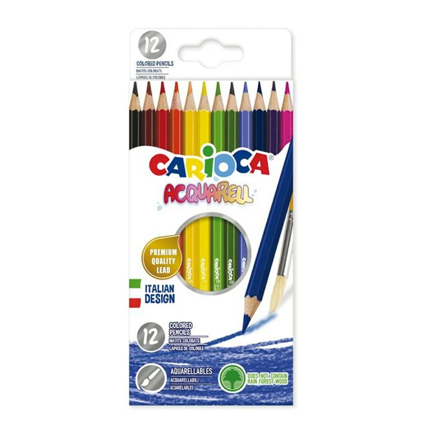 12 Pastelli Acquerellabili – Colori Brillanti per Bambini