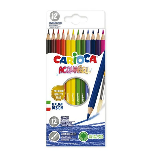 12 Pastelli Acquerellabili – Colori Brillanti per Bambini