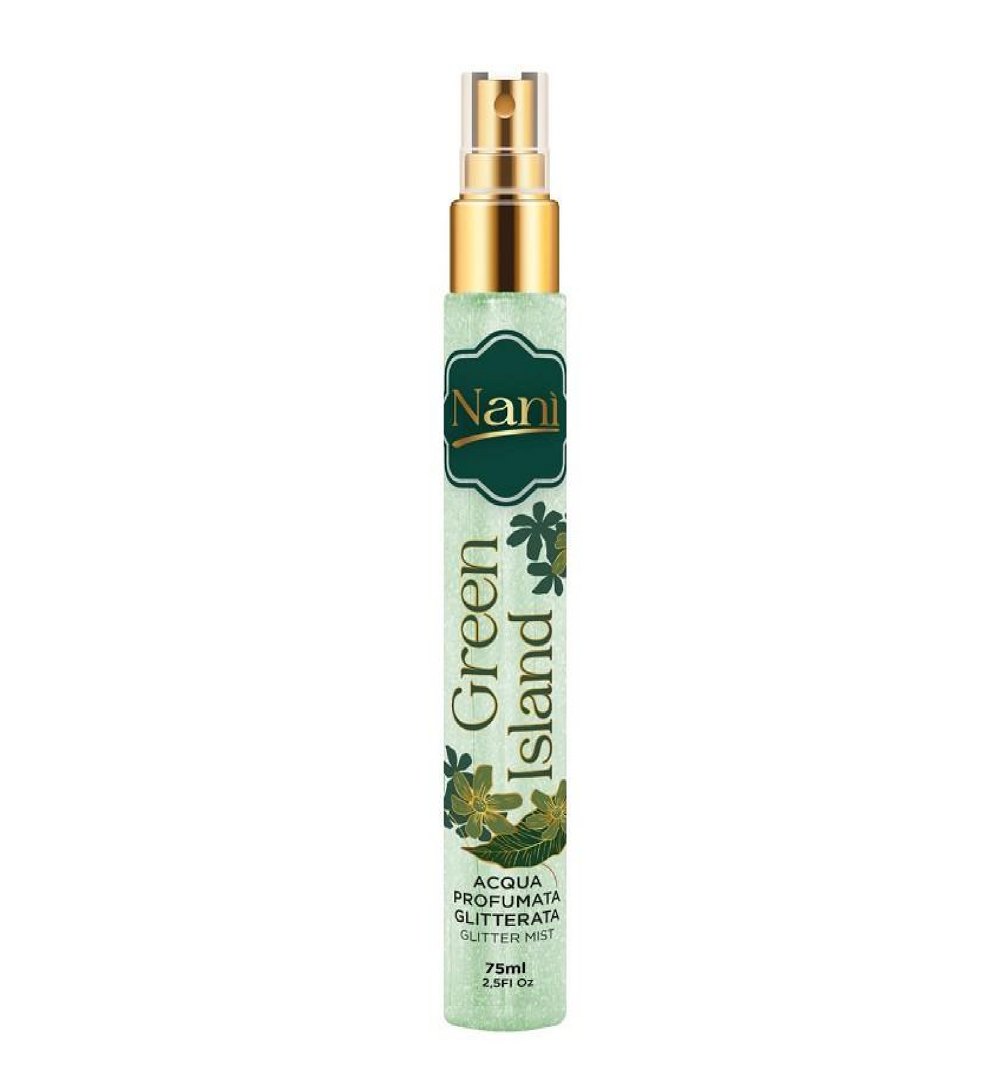 Acqua Profumata Glitterata Green Island - Body Mist Shimmer