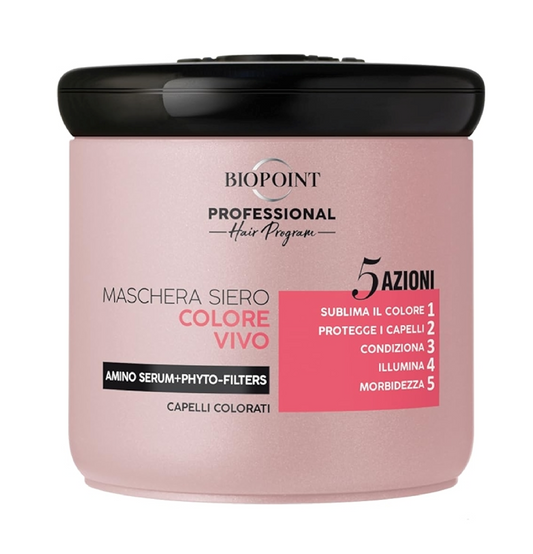 Maschera Siero Colore Vivo 5 Azioni  – Protezione e Brillantezza