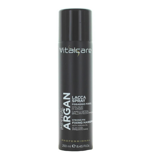 Lacca Imperial Argan Fissaggio Forte – Spray Professionale Tenuta Lunga con Olio di Argan