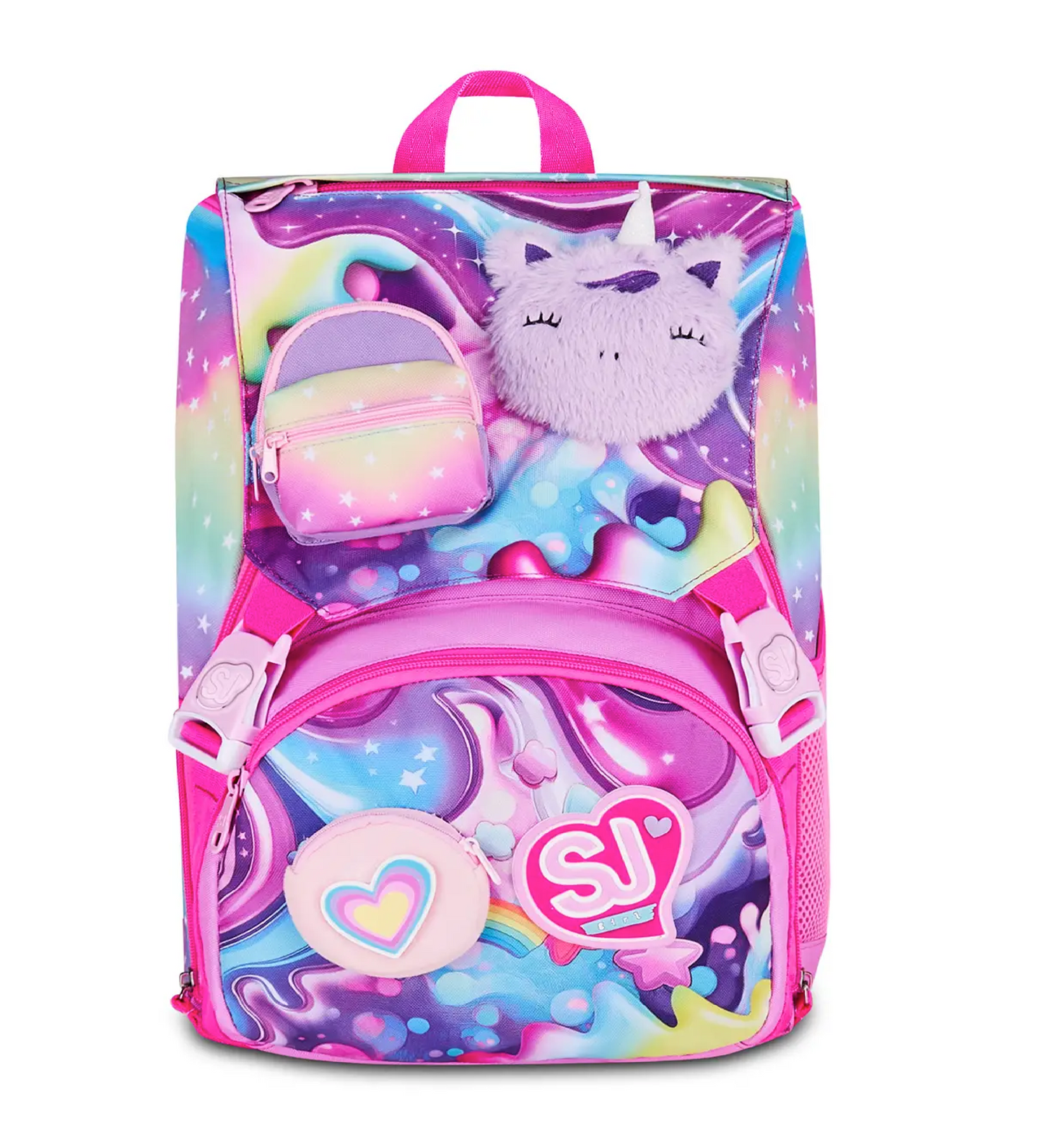 Zaino Sdoppiabile Big SJ Gang Soft Pouch Girl - Zaino Scuola Espandibile Dolce