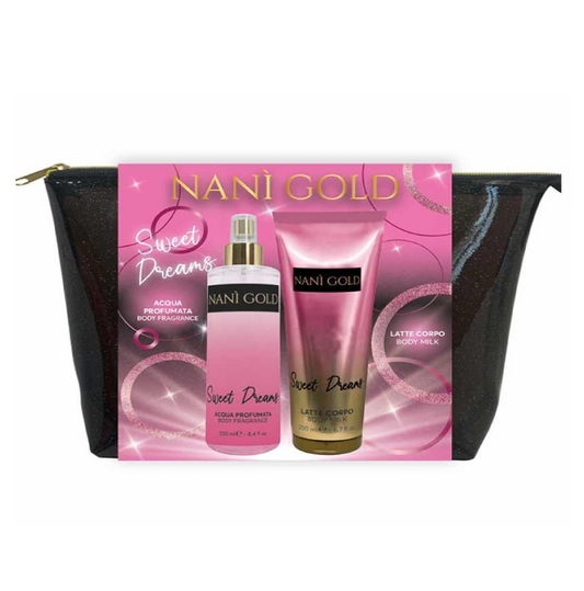 Gold Pochette Sweet Dreams – Acqua Profumata + Crema Corpo Set Corpo Profumato e Idratante