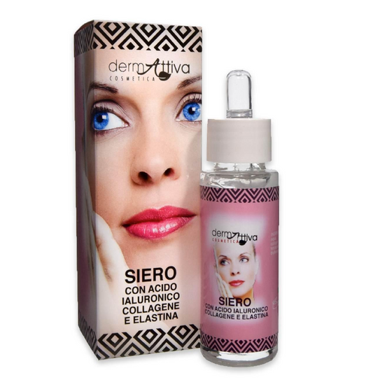 Siero Viso Ialuronico Collagene Elastina – Idratante e Anti-Age